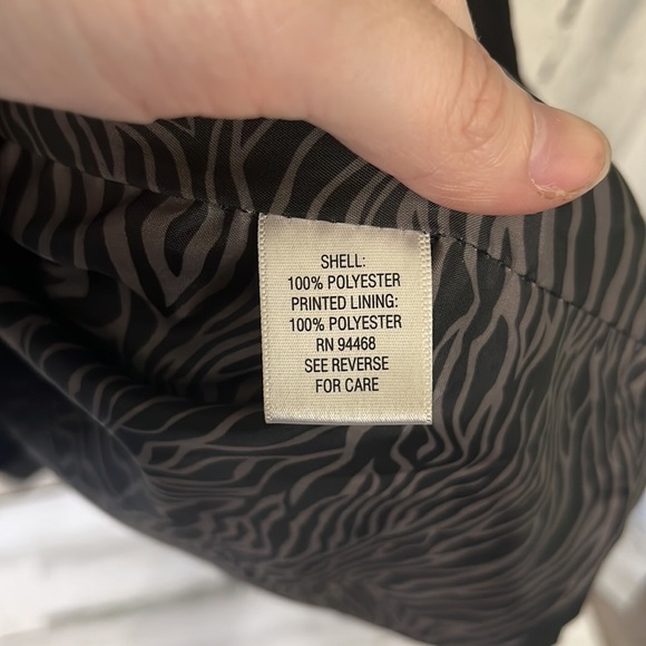 womens black DANA BUCHMAN coat size XL #Y22 - Picture 5 of 7